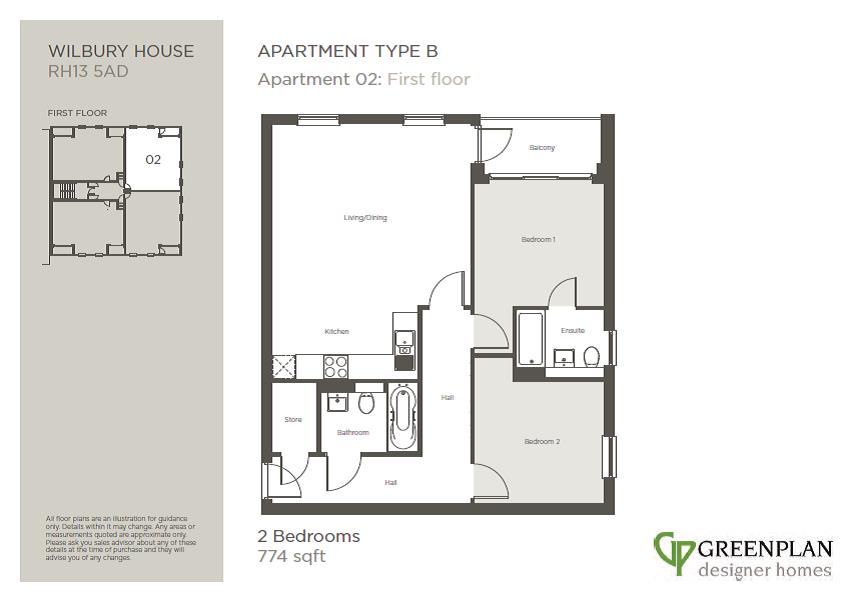 Floorplan for Queensway, Horsham